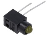 LED Galben 3mm, 30mA, Lentila Galbena, SCHURTER, Componente Electronice
