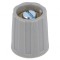Buton rotativ gri 6mm 13,5x15,5mm ABS