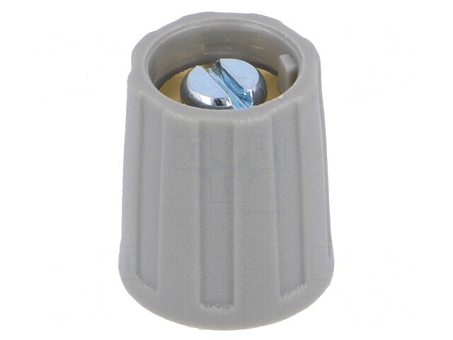 Buton rotativ gri 6mm 13,5x15,5mm ABS