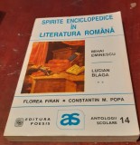 SPIRITE ENCICLOPEDICE IN LITERATURA ROMANA VOLUMUL 2,3