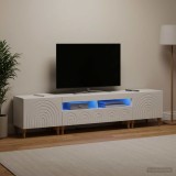 Cumpara ieftin Set de 3 piese pentru TV cu LED Alb foarte lucios