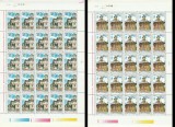 Romania 1995 - #1390 Monumente din Romania COALA COMPLETA 3v MNH, Nestampilat