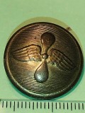 Bnk dv Romania - nasture metalic uniforma - diam 22 mm - aviatie
