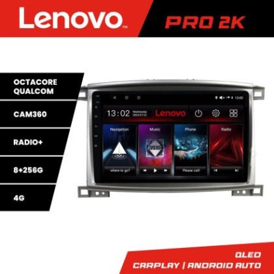 Navigatie Toyota Land Cruiser L100 2002-2008 Lenovo Kit-L100 8 core QLED 2K 8+256 360 Android Waze USB Navigatie Internet Youtube Radio CarStore Techn foto