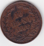 Romania 10 BANI 1867 Watt, Cupru (arama)