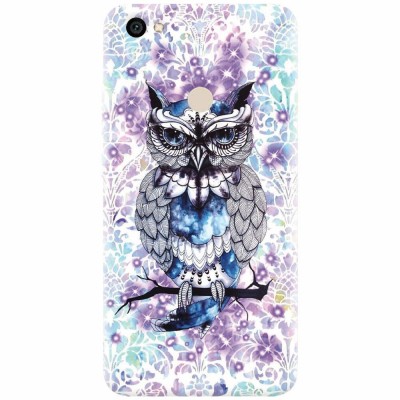 Husa silicon pentru Xiaomi Redmi Note 5A, Abstract Owl foto