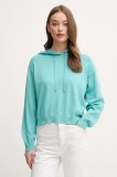 United Colors of Benetton pulover de bumbac femei, culoarea turcoaz, light, 1294D203T