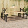 VidaXL Picior de masă pentru bere 2 pcs Negru 39 x 3 x 75 cm 42001776