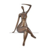 Femeie voluptuoasa-statueta moderna din bronz TBB-10, Nuduri