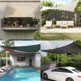 VidaXL P&acirc;nză parasolar, gri taupe, 3,6x3,6x3,6 m, HDPE, 160 g/m&sup2;