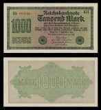 GERMANIA █ bancnota █ 1000 Mark █ 1922 █ P-76f █ UNC █ necirculata