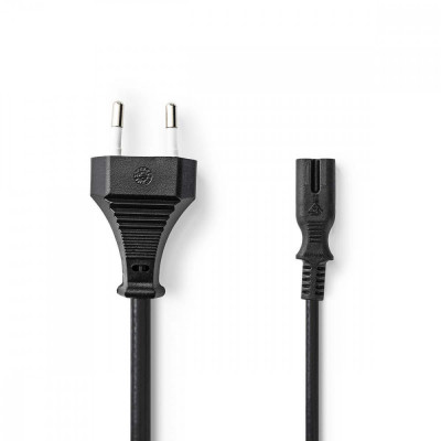 Cablu alimentare Euro tata - IEC-320-C7 3m negru Nedis foto