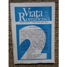 REVISTA VIATA ROMANEASCA FEBRUARIE 1991 Nr. 2