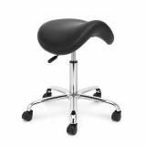 Cumpara ieftin Scaun profesional pivotant tip șa pentru masaj, reglabil 46,5&ndash;61,5 cm, suport