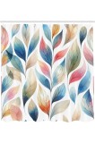 Perdea de duș colorată, nuanțe visătoare de frunze de toamnă căzătoare, model boem, material rezistent la apă, durabil, imprimeu digital, 175 cm x 200