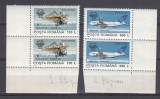 ROMANIA 1994 LP 1350 - 50 DE ANI ORGANIZATIA INTERNATIONALA A AVIATIEI CIVILE (OACI) VALOAREA 110L VALOAREA 635L HARTIE CU FILIGRAN PERECHE STARE MNH