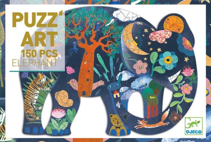 Puzzle cu tematica Elefant