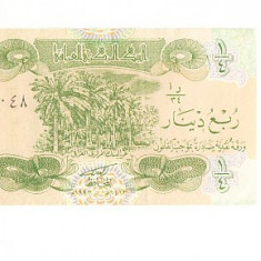 M1 - Bancnota foarte veche - Iraq - 1/4 dinar (quarter dinar)