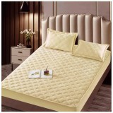 Cumpara ieftin Husa de Saltea Tip Topper cu Elastic + 2 Fete de Perna, Galben 140X200 - JOJ02
