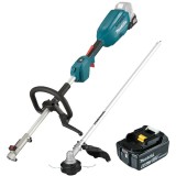 Makita DUX18RGX1 + EM408MP - Coasa multifunctionala cu 1 acumulator Li-Ion 18 V 6 Ah + accesoriu coasa 300 mm