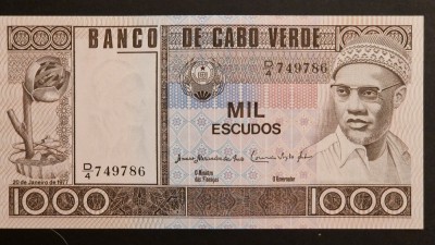 1000 Escudos 1977 UNC foto
