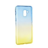 Husa SAMSUNG Galaxy A8 Plus 2018 - Ombre (Albastru/Auriu)