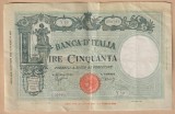 (2) BANCNOTA ITALIA - 50 LIRE 1943, MAI RARA