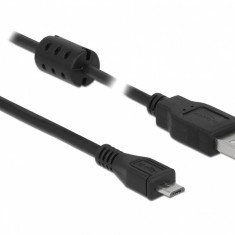 Cablu USB 2.0 la micro USB-B 5m Negru T-T, Delock 84910