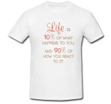 Cumpara ieftin Tricou &quot; Life 10% / 90% &quot;