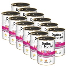 Dolina Noteci Premium Junior Rich in Turkey Hearts 12 x 400 g foto