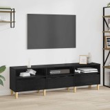 VidaXL Cabinet TV Stejar negru 150 x 30 x 45 cm Lemn compozit