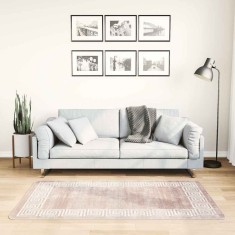 vidaXL Covor lavabil, bej, 80x150 cm, antiderapant
