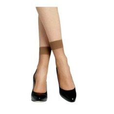 Set 2 perechi de șosete scurte 20 Den, mărime universală, culoare nud