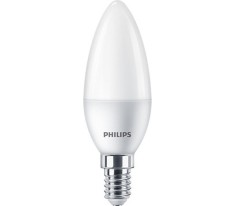 BEC LED Philips, soclu E14, putere 5W, forma lumanare, lumina alb calda, alimentare 220 - 240 V, &quot;000008719514309364&quot; (timbru verde 0.45 lei)
