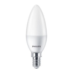 BEC LED Philips, soclu E14, putere 5W, forma lumanare, lumina alb calda, alimentare 220 - 240 V, "000008719514310056" (timbru verde 0.45 lei)