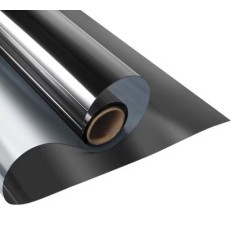 Folie Reflexiva Pentru Geamuri, cu Efect de Oglinda Pentru Intimitate si Protectie Solara, Negru, 60 x 300 cm