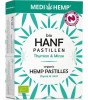 Pastile cu canepa, cimbru si menta bio 38.4g, Medihemp