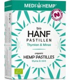 Pastile cu canepa, cimbru si menta bio 38.4g, Medihemp