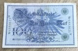 BNKSTR02DE Bancnotă Germania 100 Mărci / Mark 7 Februarie 1908, Serie Verde