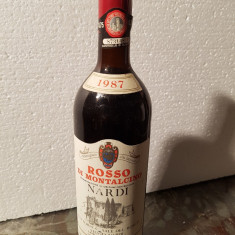 15 - Vin ROSSO DI MONTALCINO, DOC, NARDI, cl 75 gr 13 recoltare 1987