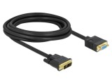 Cablu DVI-A la VGA 3m Negru DELOCK 86754 Single Link
