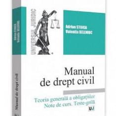 Manual de drept civil. Teoria generala a obligatiilor. Note de curs. Teste-grila - Adrian Stoica