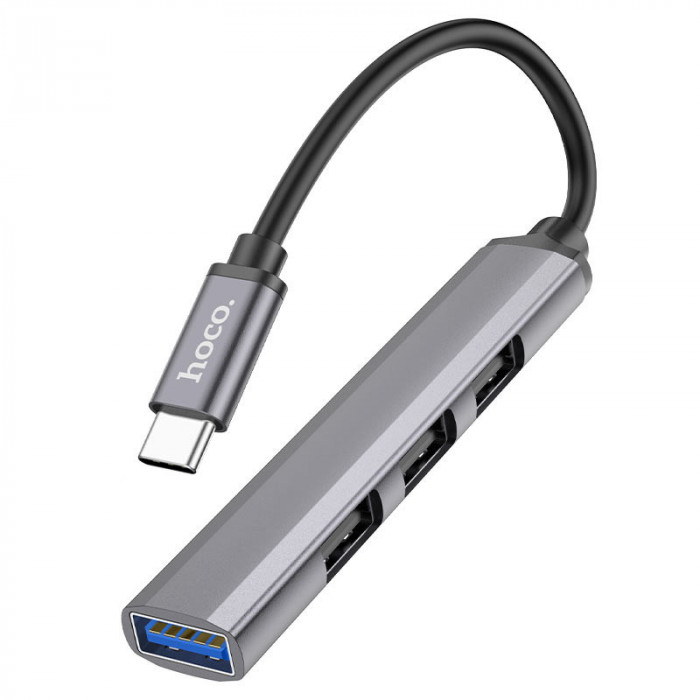 Hub USB Type-C HOCO HB26, 4in1, 1 X USB 3.0 &ndash; 3 X USB2.0