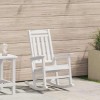 VidaXL Fotoliu de balans pentru grădină Alb 70 x 92 x 108cm HDPE 42006613
