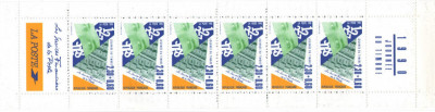 Franta 1990 - ziua marcii postale, 6 neuzate in carnet filatelic foto