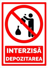 Semn interzisa depozitarea foto