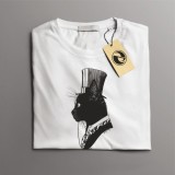 Tricou casual din bumbac 100% de barbati marimea XL Gentlecat