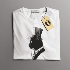 Tricou casual din bumbac 100% de barbati marimea M Gentlecat