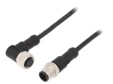 Cablu senzori automatizări 4 PIN M12-M12 1m