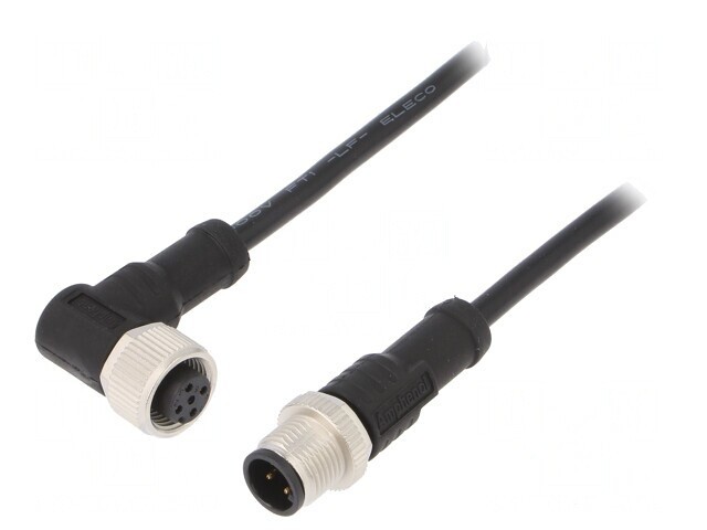 Cablu senzori automatizări 4 PIN M12-M12 1m